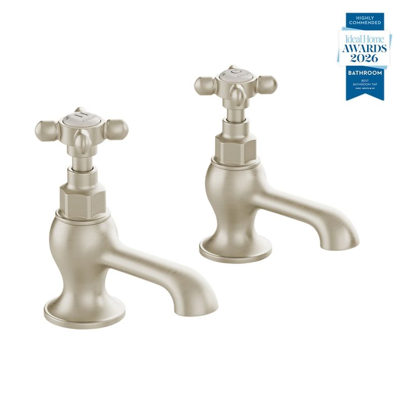 Axbridge Basin Pillar Taps, Cross Handles