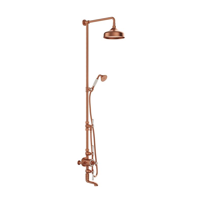 Axbridge 3 Outlet Thermostatic Shower Column with Bath Spout