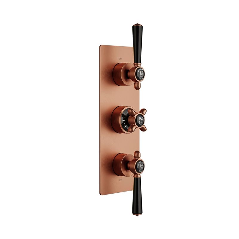 Axbridge 3 Outlet 3 Handle Concealed Thermostatic Valve