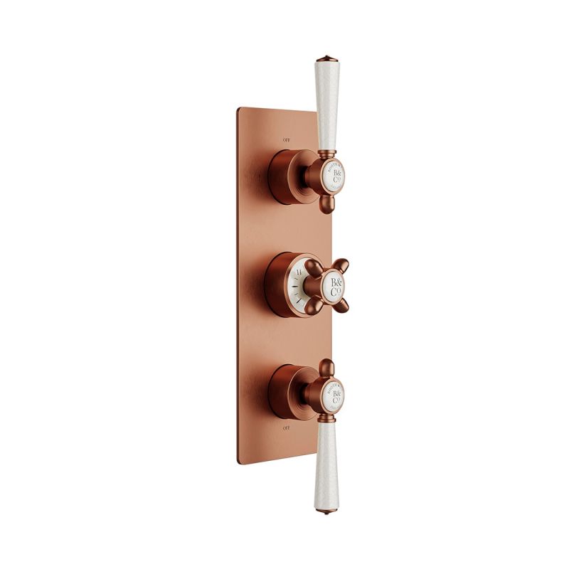 Axbridge 3 Outlet 3 Handle Concealed Thermostatic Valve