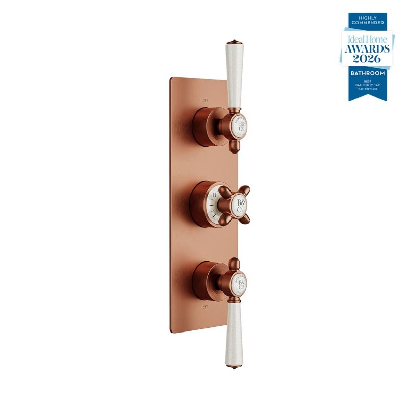 Axbridge 3 Outlet 3 Handle Concealed Thermostatic Valve
