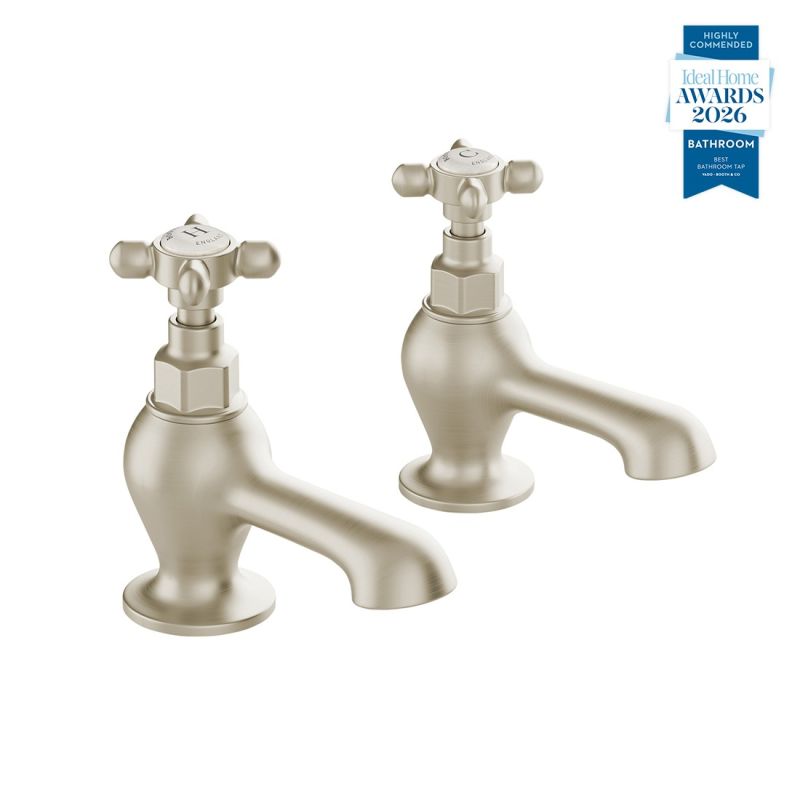 Axbridge Bath Pillar Taps, Cross Handles