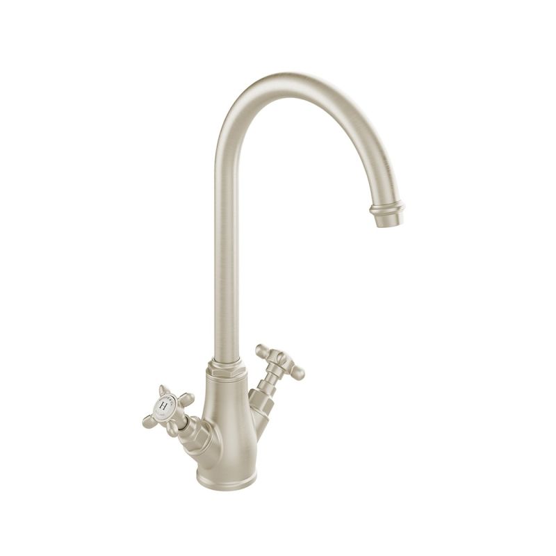 Axbridge Mono Kitchen Mixer, Cross Handles
