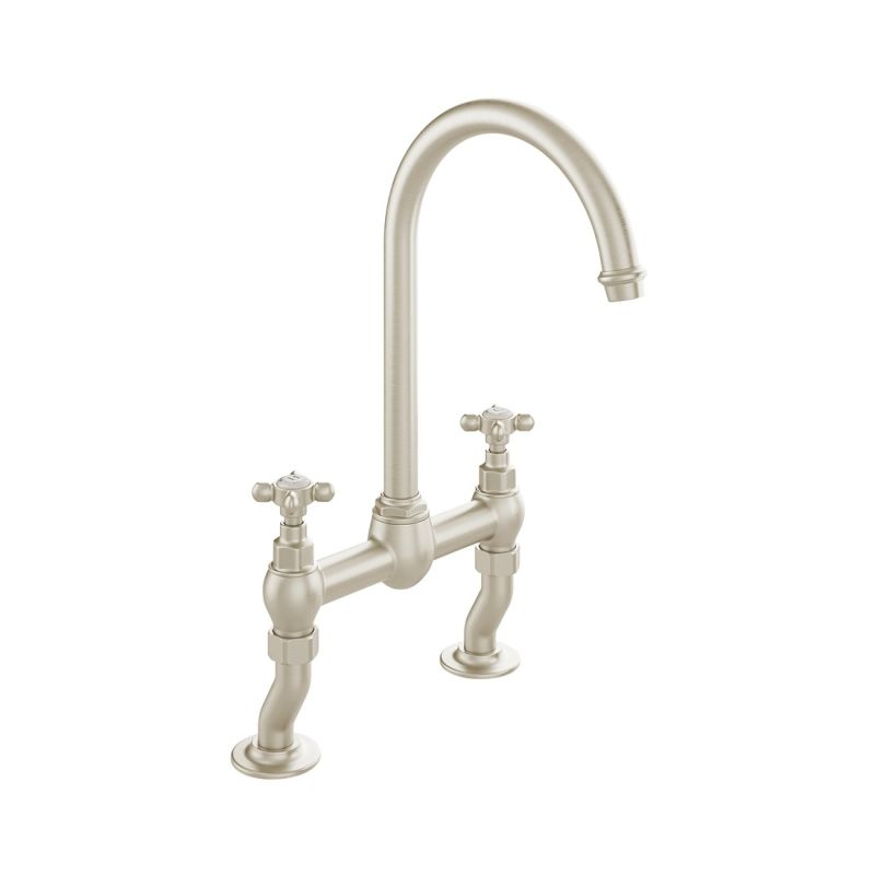 Axbridge Bridge Kitchen Mixer, Cross Handles
