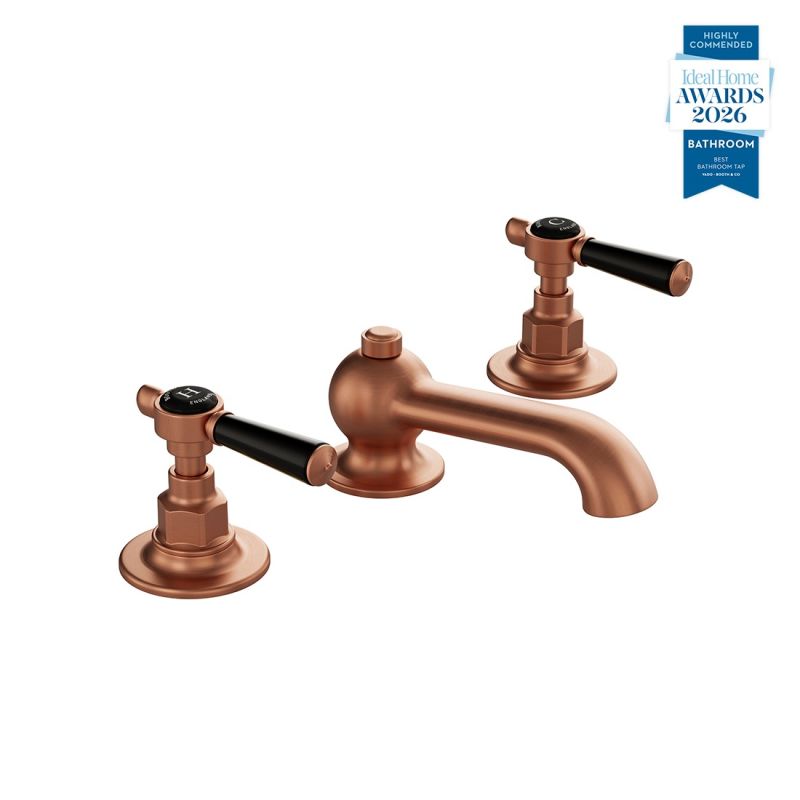 Axbridge 3 Hole Basin Mixer Tap + Pop-Up Waste, Lever Handles
