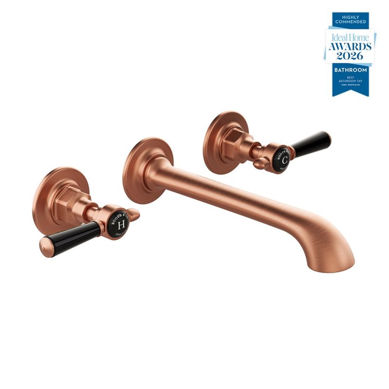 Axbridge Wall Mounted Basin Mixer Tap, Lever Handles