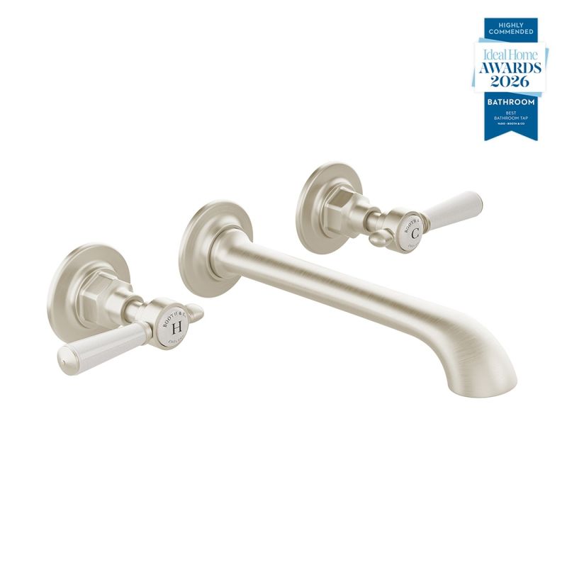 Axbridge Wall Mounted Basin Mixer Tap, Lever Handles