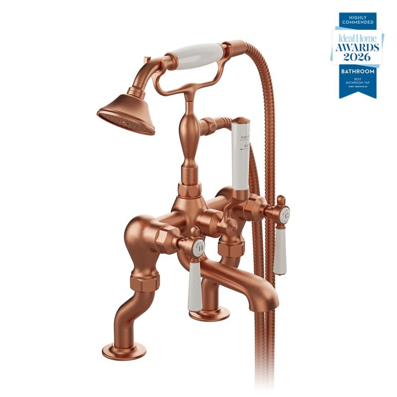 Axbridge Bath Mixer Tap with Shower Kit, Lever Handles