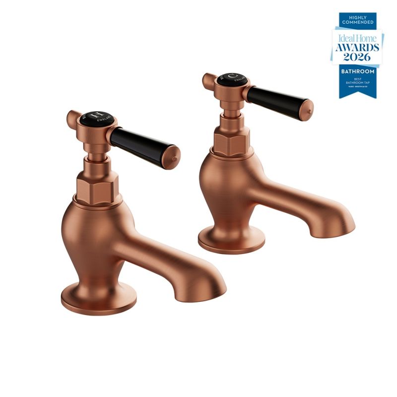 Axbridge Bath Pillar Taps, Lever Handles