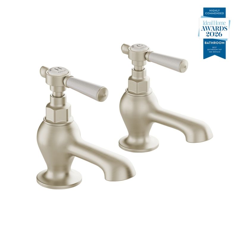 Axbridge Bath Pillar Taps, Lever Handles