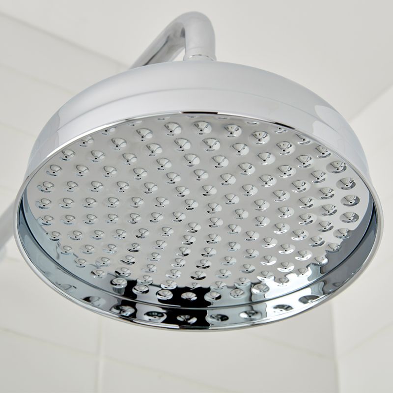 Axbridge Shower Head & Arm, 200mm (8") Diameter
