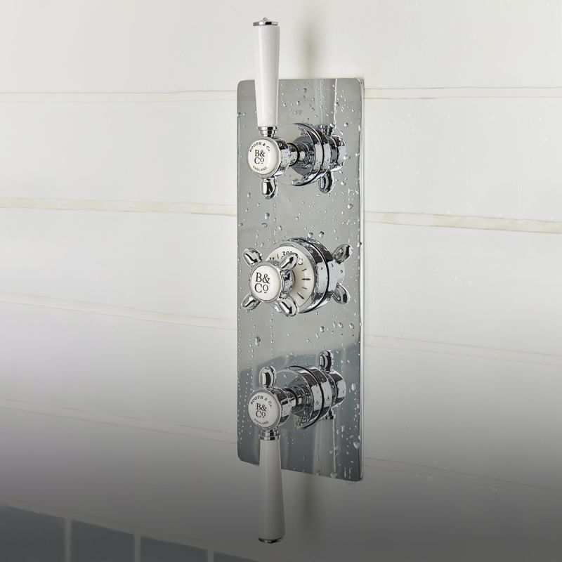 Axbridge 3 Outlet 3 Handle Concealed Thermostatic Valve