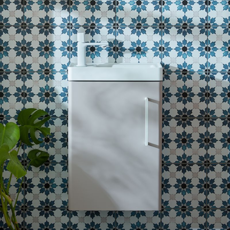 Cameo Wall-Hung Cloakroom Vanity Unit, 400mm