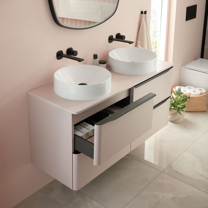 Cameo Furniture Top Mount Left Handle for 1200mm Vanity, 600mm