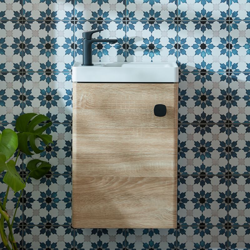 Cameo Wall-Hung Cloakroom Vanity Unit, 400mm