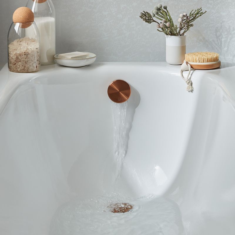Round Clic-Clac Bath Filler Waste and Overflow