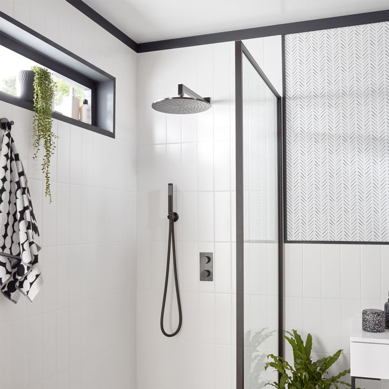 Single Function Easy Clean Round Shower Head, 300mm (12”)