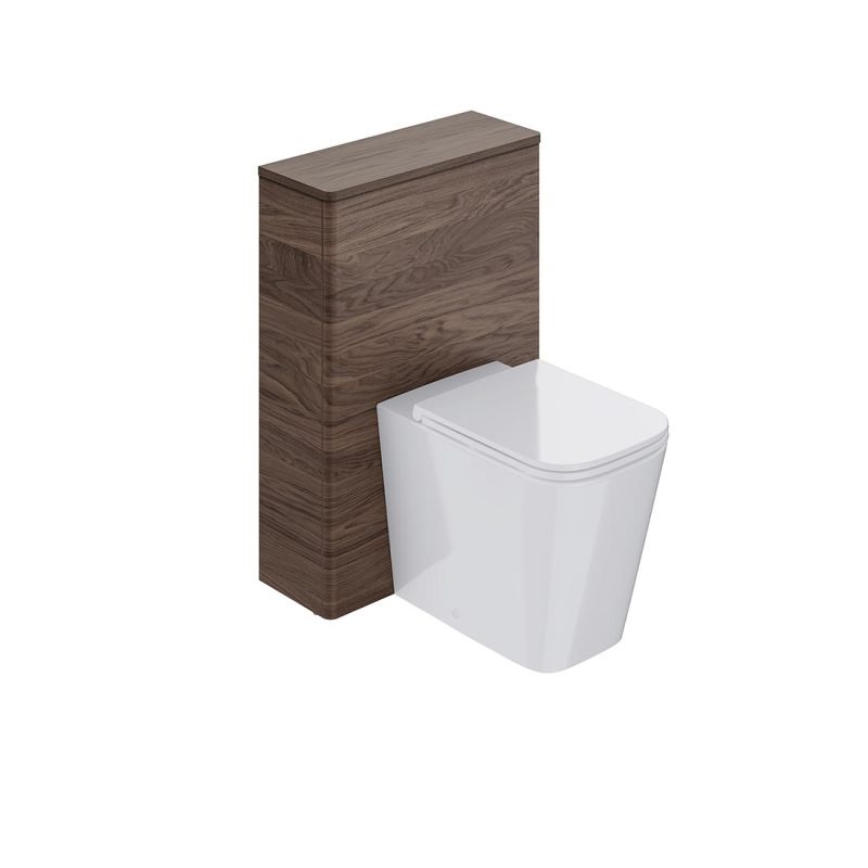 Cameo by VADO back to wall WC unit, finished in warm walnut.
