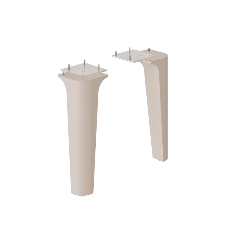 Cameo by VADO front legs pair for Cameo vanities, finished in stone grey.