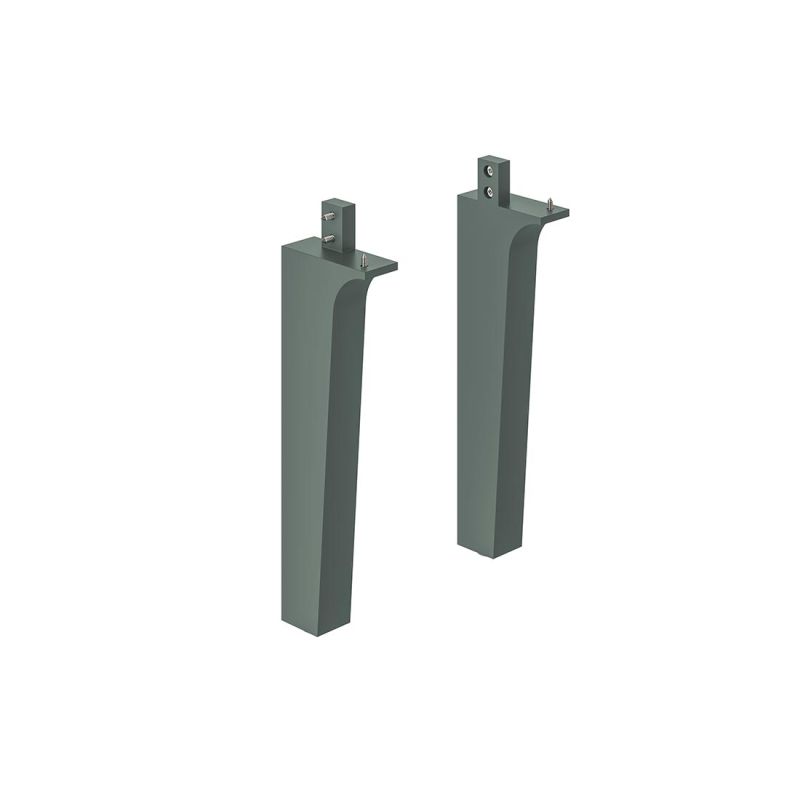 Cameo by VADO rear legs pair for Cameo vanities, finished in eucalyptus green.