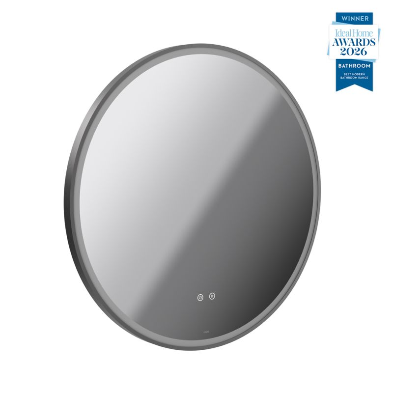 Round Illuminated LED Bathroom Mirror, 800mm