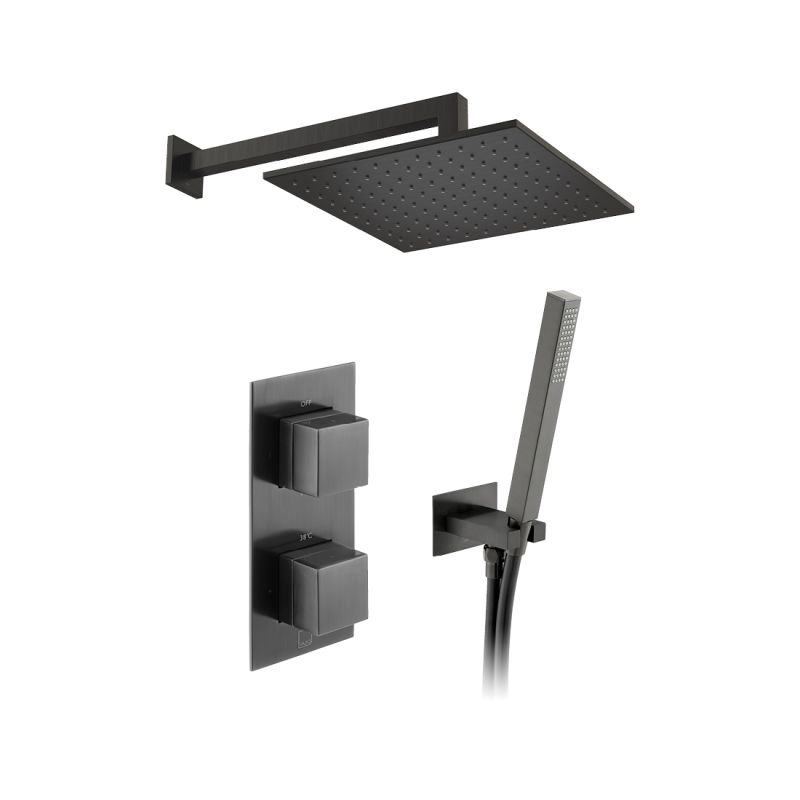 Tablet Notion Concealed Thermostatic Showering Package with Mini Kit, 2 Outlet