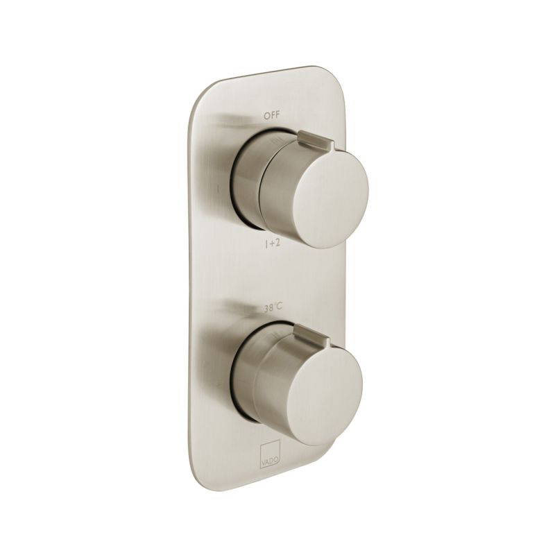 Tablet Altitude Vertical Concealed Thermostatic Shower Valve with All-Flow Function, 2 Outlet 2 Handle
