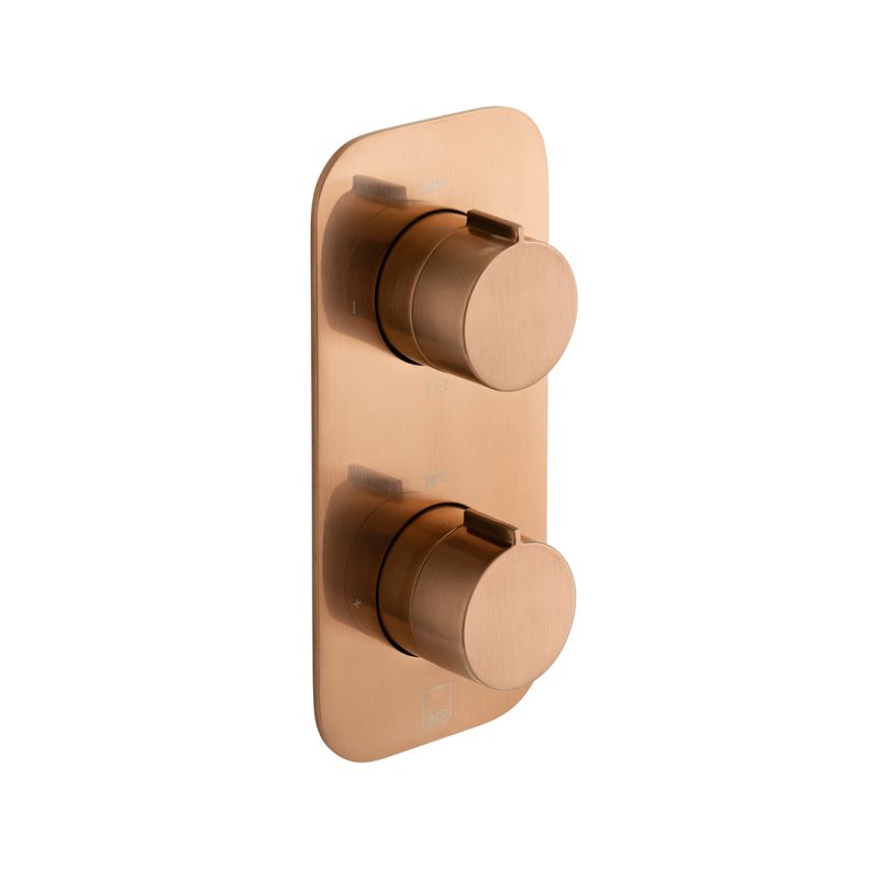 Tablet Altitude Vertical Concealed Thermostatic Shower Valve with All-Flow Function, 2 Outlet 2 Handle