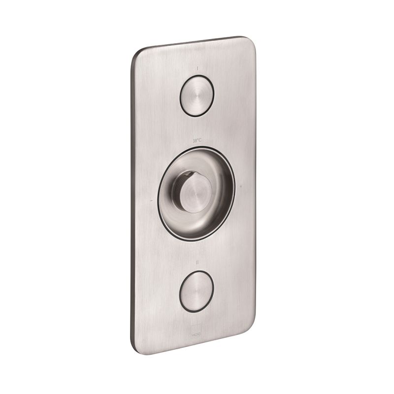 Zone Vertical Concealed Thermostatic Shower Valve, 2 Button 2 Outlet 