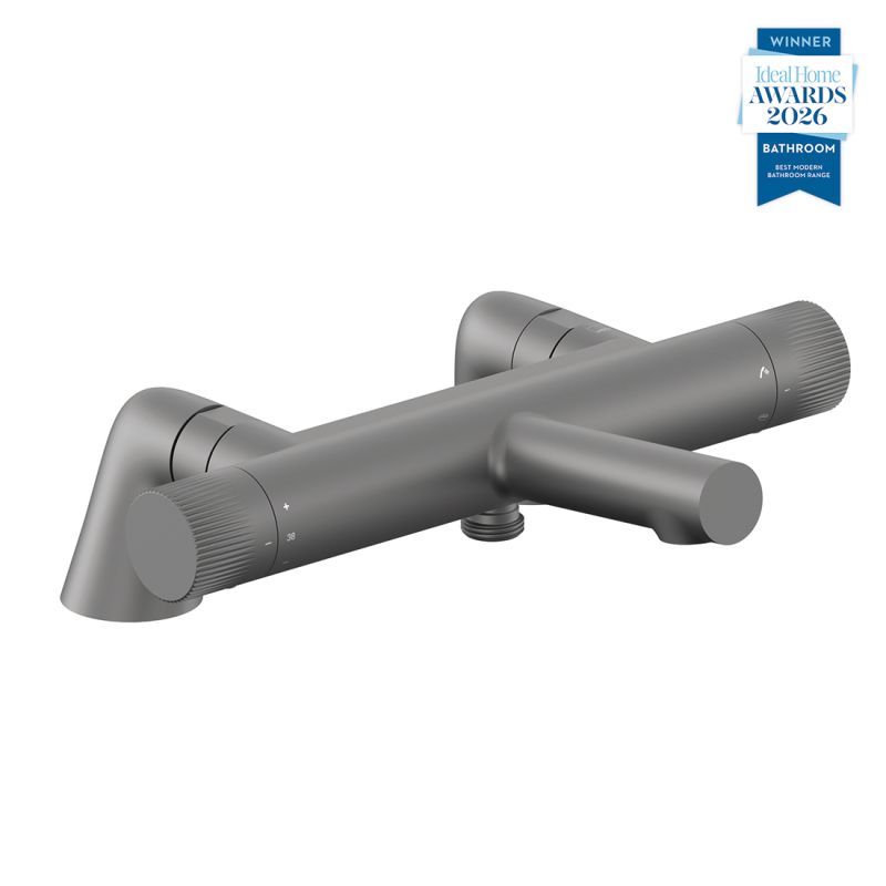 Safari Leverless Deck Mounted Exposed Thermostatic Bath Shower Mixer