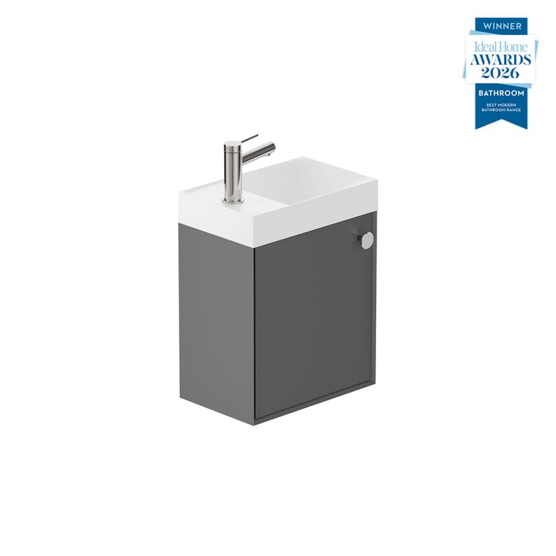 Safari Wall-Hung Cloakroom Unit, 400mm Right Pull