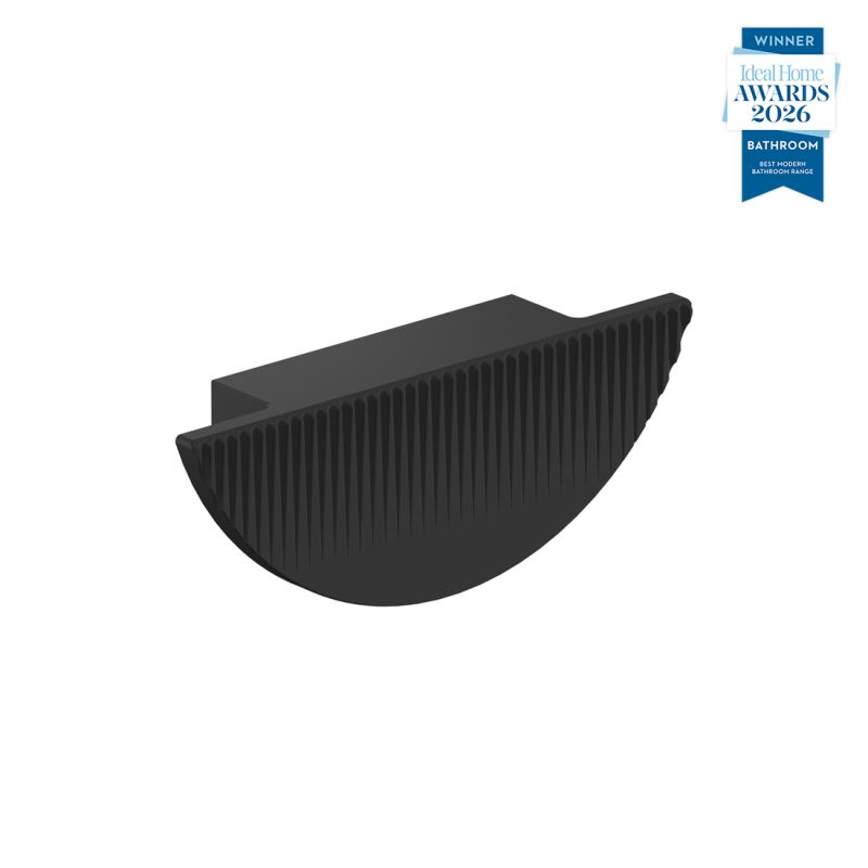 Safari Fluted Half Moon Furniture Pull Handle