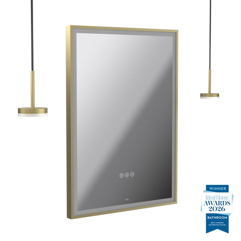 Safari 500mm Wireless Bathroom Mirror and Disc Pendant Light Package