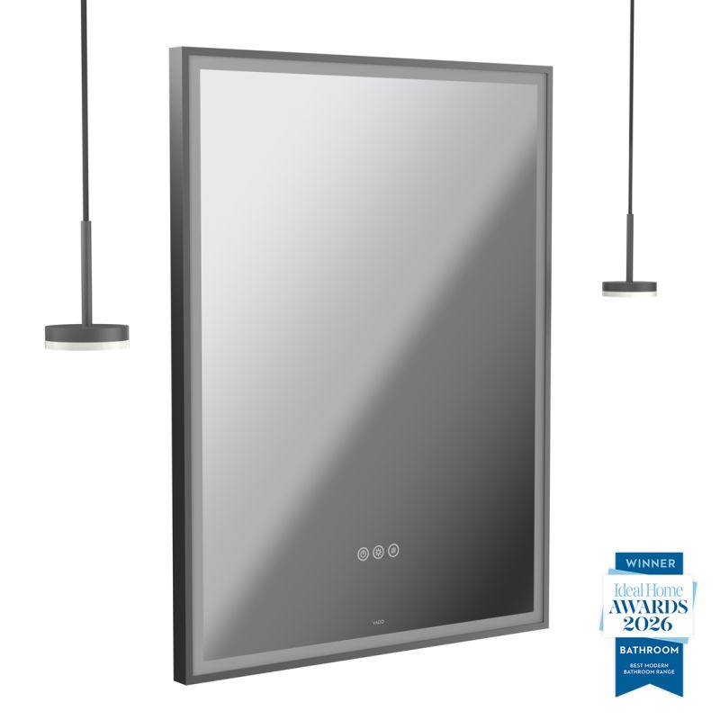 Safari 600mm Wireless Bathroom Mirror and Disc Pendant Light Package