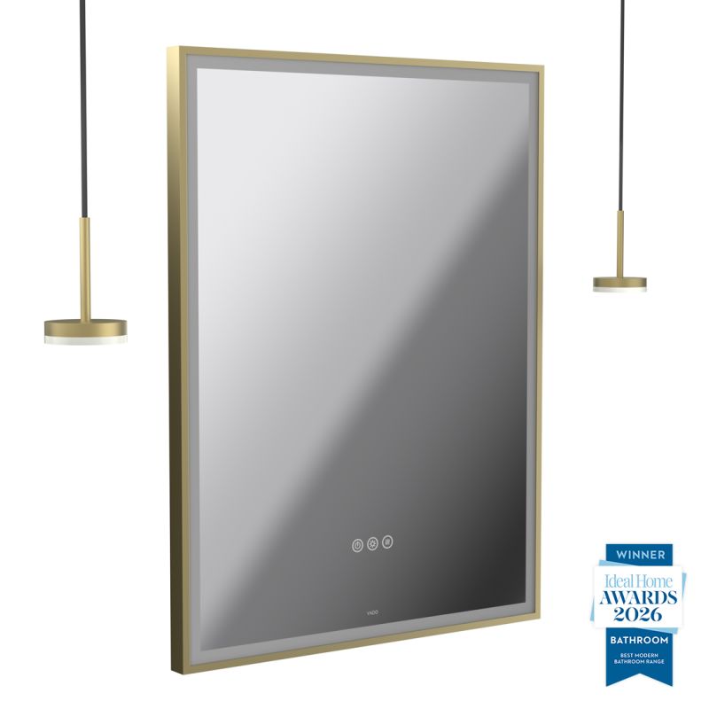 Safari 600mm Wireless Bathroom Mirror and Disc Pendant Light Package