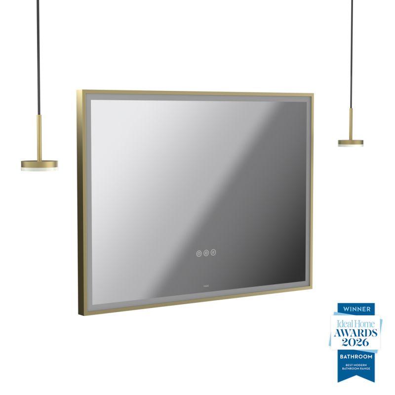 Safari 800mm Wireless Bathroom Mirror and Disc Pendant Light Package
