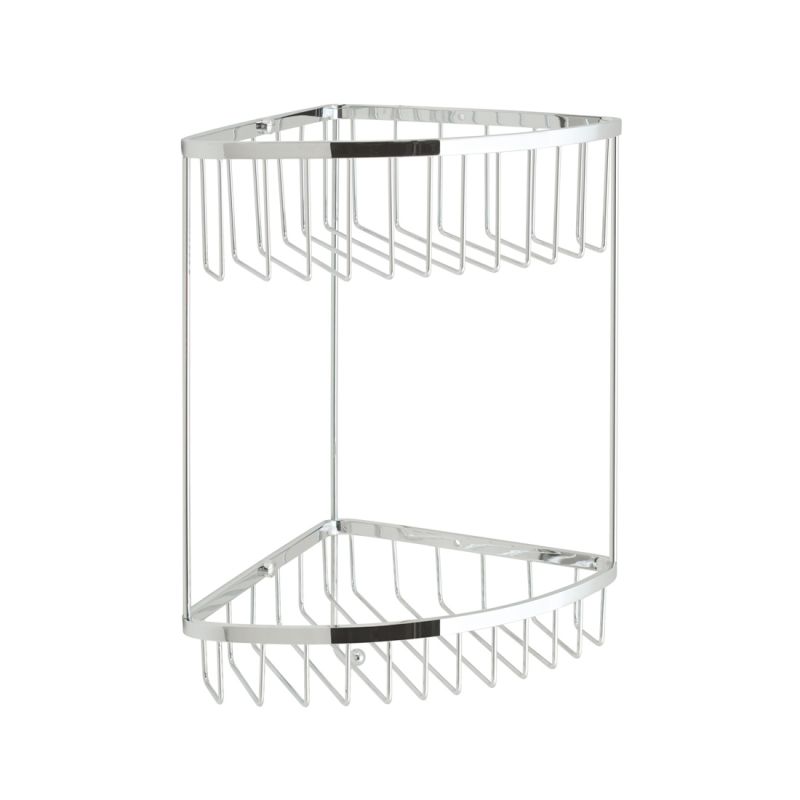 Large Double Triangular Corner Basket with Hook
269 (W) x 196 (D) x 368mm (H)