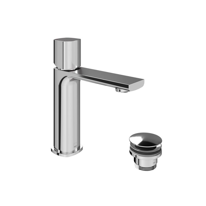 Leverless Mono Basin Mixer Tap for Low Pressure System and Universal Basin Waste