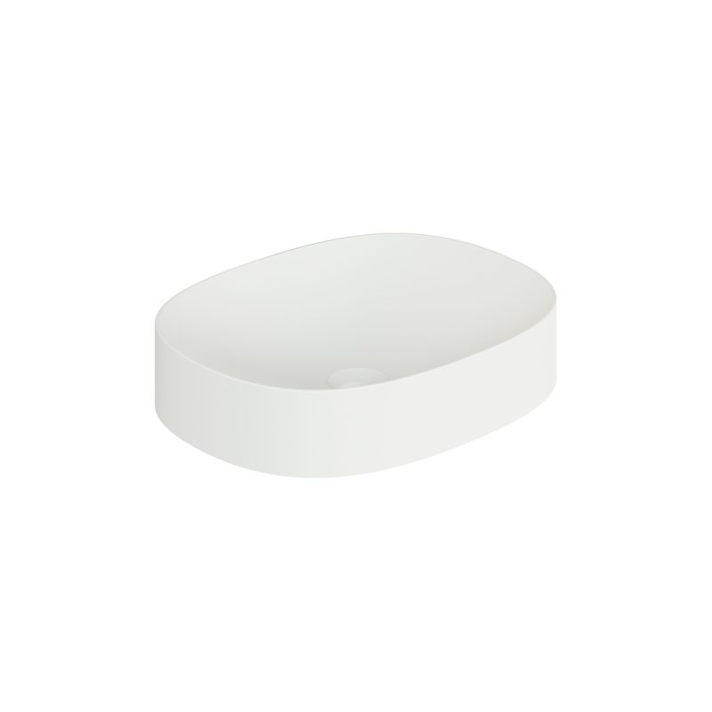 Oval Mineral Cast Countertop Basin