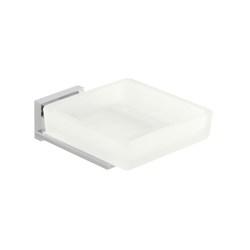 Frosted Glass
Soap Dish + Holder