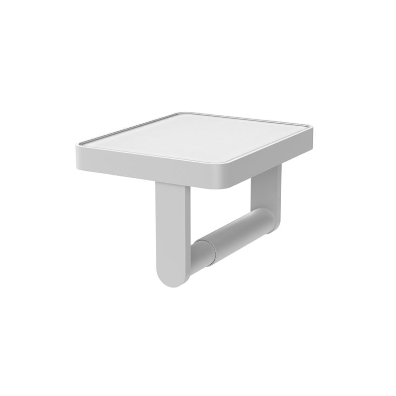 Paper Holder with White Glass