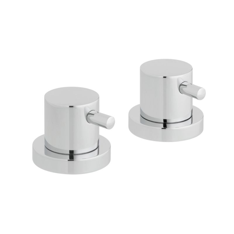 Pair of Deck Mounted Stop Valves