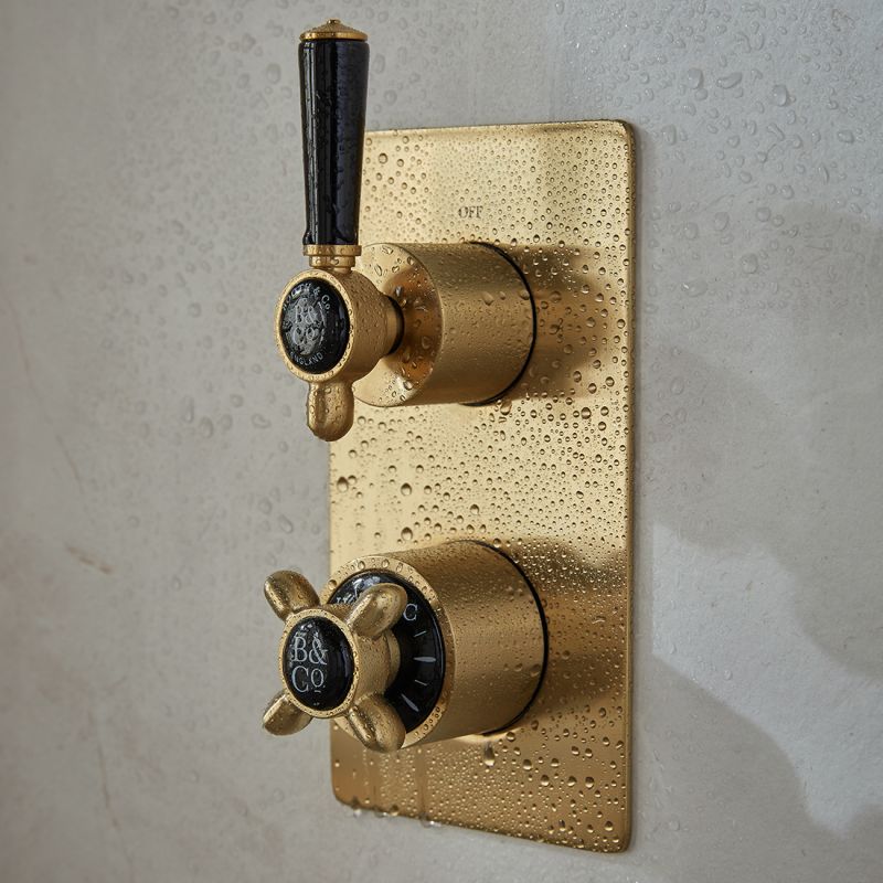 Axbridge 2 Outlet 2 Handle Concealed Thermostatic Valve