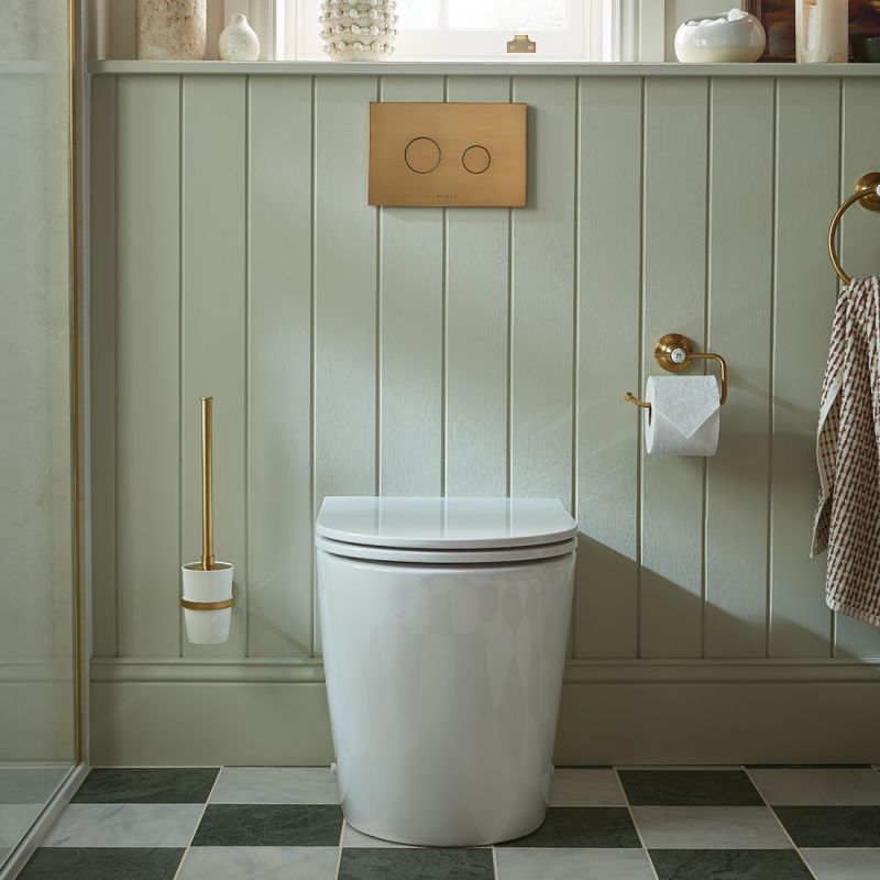 Toilet Brush & Ceramic Holder