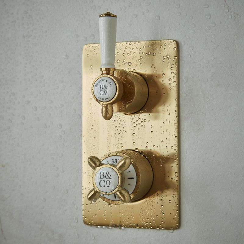 Axbridge 2 Outlet 2 Handle Concealed Thermostatic Valve