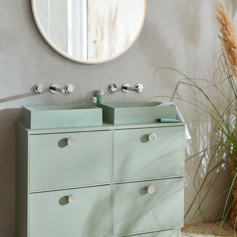 Safari Lever Wall Mounted Basin Mixer for Low Pressure System