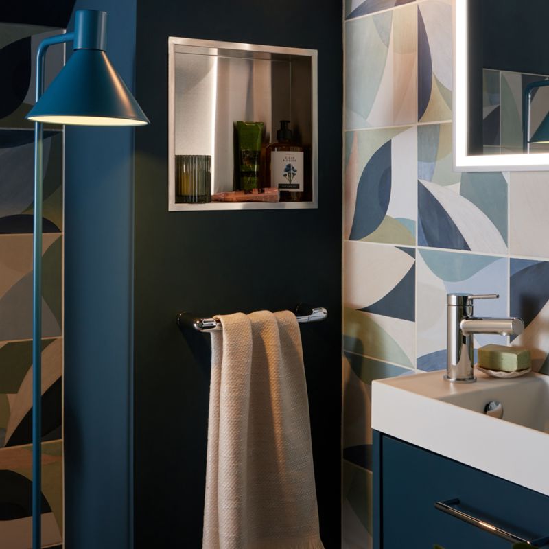 Zoo Brass Towel Rail, 450mm