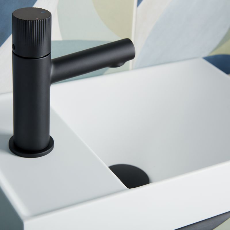 Safari Leverless Mini Mono Basin Mixer Tap for Low Pressure System and Universal Basin Waste