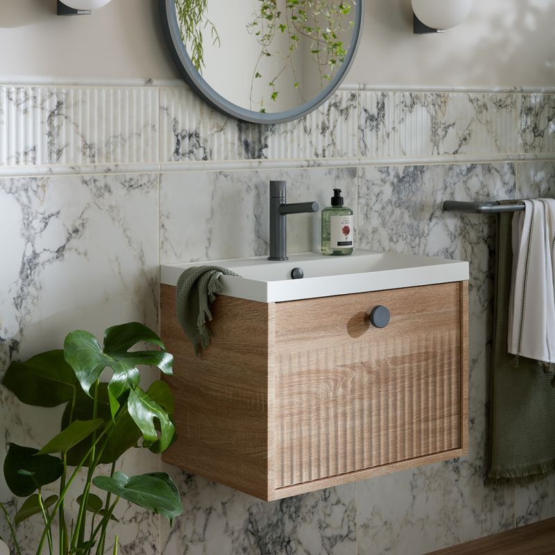 Safari Mineral Cast Vanity Basin, 600mm