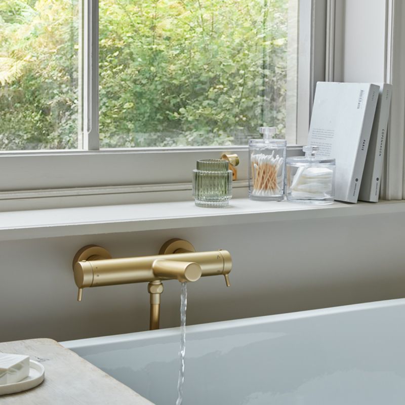 Safari Lever Wall Mounted Exposed Thermostatic Bath Shower Mixer